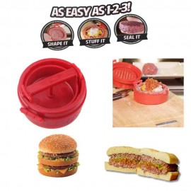 Stuffed Hamburger Burger Press Mould Plastic Novelty Compact Kitchen Tool