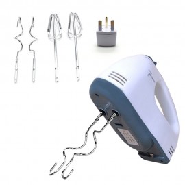 Electric Hand Mixer Egg Beater 7-Speed Easy Mix Good Grips Cake Mixer Ultra Power Stainless Steel Beater 2 Beater Hook 2 Mixer Hook