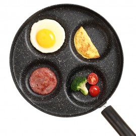4-Cup Egg Frying Pan 16in Egg Cooker Egg Maker Non Stick Coating Induction Bottom Steel Pan