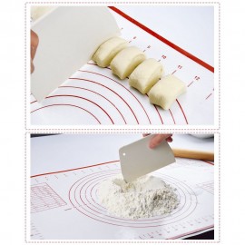 Silicone Non Stick Pastry Rolling Mat Reusable Kneading Thicken Baking Board Rolling Dough Pad Bread Pie Cookie Sheet Cooking Tools