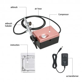 Basic Airbrush System Professional Mini Air Compressor for Tattoo Craft Cake Spray