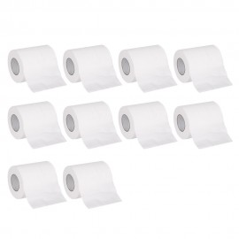 10rolls Soft Toilet 3-layer Thickening Strong Water Absorption Tissues Virgin Wood Pulp Home Bathroom Kitchen Accessori