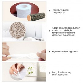10rolls Soft Toilet 3-layer Thickening Strong Water Absorption Tissues Virgin Wood Pulp Home Bathroom Kitchen Accessori