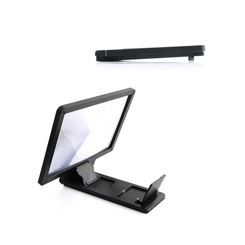 Universal Mobile Phone Screen Magnifier Bracket Enlarge Stand Eyes Protection Folding 3D Video Screen Display Amplifier Expander Reduce Eye Fatigue