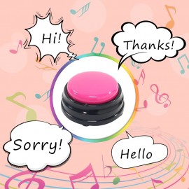 Recordable Talking Button with Led Function Learning Resources Answer Buzzers Orange+Blue+Green+Pink