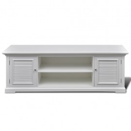 White Wooden TV Stand