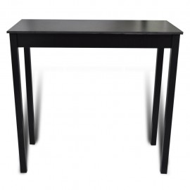 Bar Table Dining Table Black 115 x 55 x 107 cm