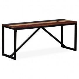 Solid wood bench 110 x 35 x 45 cm