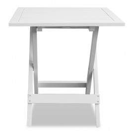 Outdoor Coffee / Side Table Acacia Wood White
