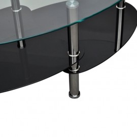 Coffee Table Exclusive 3-layer Design Black