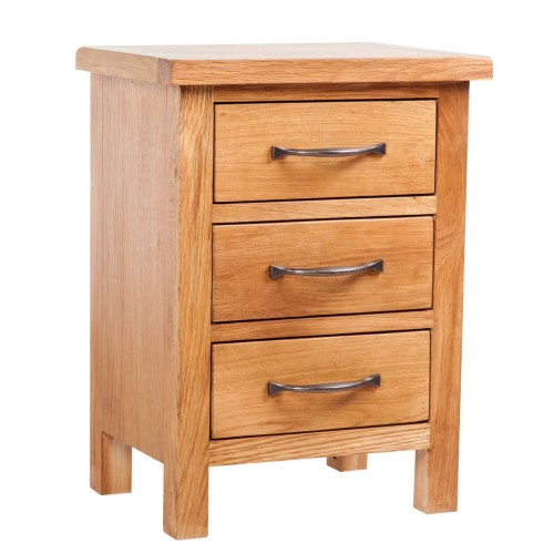 Nightstand with 3 Drawers 40 x 30 x 54 cm Oak