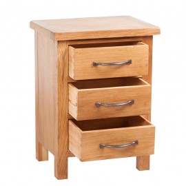 Nightstand with 3 Drawers 40 x 30 x 54 cm Oak