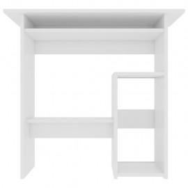 Desk glossy white 80 x 45 x 74 cm chipboard