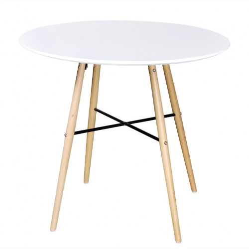 Matte White Round Dining Table