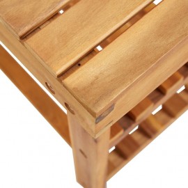 Shoe rack 50 × 32 × 45 cm solid wood acacia