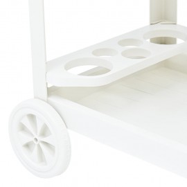 Beverage trolley white 69 × 53 × 72 cm plastic
