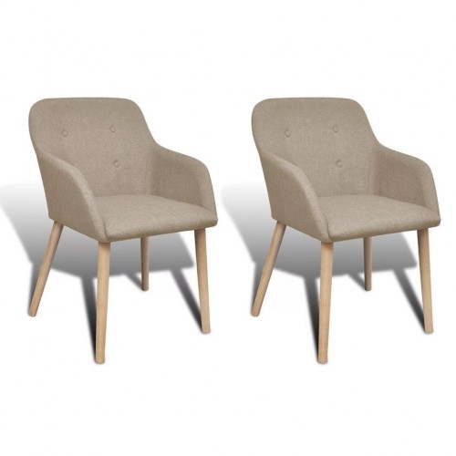 Oak wood furniture set for 2 items Beige Interior Armrest