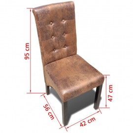 Kitchen chair height quality furniture 6 pcs.